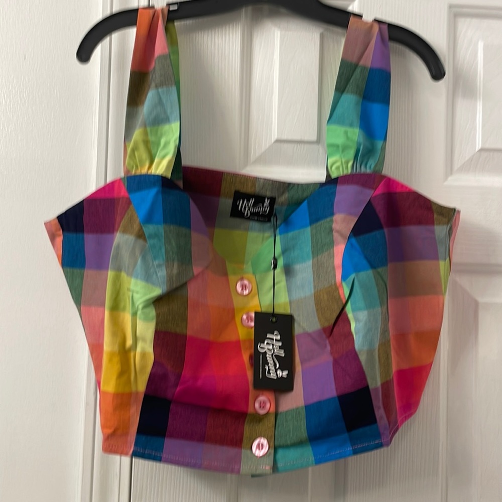 NWT HELL BUNNY CROP TOP